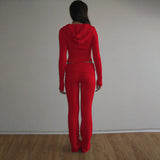 Fashionkova Ivorie Knitted Pants Set