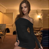 Fashionkova Damaris Off-Shoulder Backless Dress