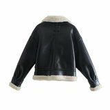 fall outfit men Winter New Women's Clothing Style Street Fashion Fleece Fur Jacket Coat