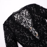 Fashionkova Nayomi Long Sleeve Lace Mini Dress