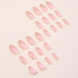 pink panther costume 2024 Korean Style Wear Nail Pure Handmade Pink Fresh Cute Bow Gradient Fairy Handmade Wear Nail