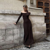 Fashionkova Fraidy Long Sleeve Maxi Dress