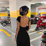 Fashionkova 'Night's Wink' Backless Maxi Dress