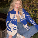 y2k outfits Autumn and Winter New  Fashion Aesthetic Knitted Zipper Cardigan Sweater Harajuku Punk Neutral Style Sweater