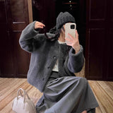buisness casual women outfits chic Milk inside Milk Air Imitation Mink Plush Short Ring Fur Integrated Environmental Protection Fur Coat Female Winter New Golden Mink Velvet