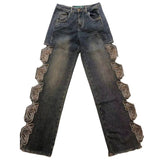 Fashionkova Grunge Aesthetic Butterfly Cut Out Jeans