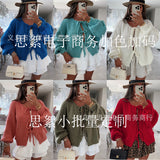 outfit ideas for school round Neck Lace-up Knitted Cardigan Coat 2024 Autumn and Winter New Pure Color Commuter Simple Sweater for Women