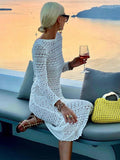 Fashionkova Paola Backless Crochet Dress