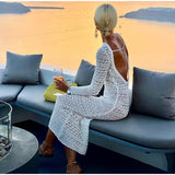 Fashionkova Paola Backless Crochet Dress
