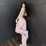 Fashionkova Pastel Pink Cargo Pants