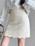 Fashionkova High Waist Mini Skirt Women New Arrival 2023 Fashion Korean Style Solid Color All-match Sexy Ladies Elegant Bud Skirts W1372