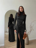 Fashionkova Elsie Thigh Split Maxi Dress