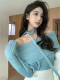 Fashionkova Christmas Gift outfit Gagaok Hotsweet Pullover Sweater Women French Fashion Slash Neck Knitted Pull Femme Autumn Winter Clothes Long Sleeve Top