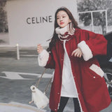 Fashionkova Christmas Gift outfit Winter Women Clothing Stand-up Collar Parkas Korean Fashion Oversized Thick Windproof Warm Long Jacket Coat Women OutwearTops