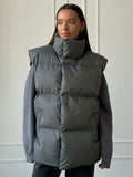 Fashionkova Christmas Gift outfit   Autumn Winter Cotton Vest Jacket Women Thicken Warm Loose Casual Vest Parkas Jacket Sleeveless Cotton Clothing Parkas
