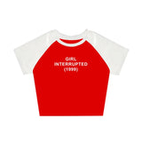 FashionKova-Vintage Harajuku Aesthetic Grunge Punk Y2K Print Baby Tee Emo Girl Casual Fashion Crop Tops Sexy Slim Fit Chic O-Neck Streetwear
