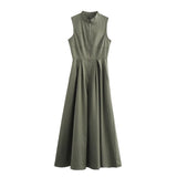 Fashionkova Ed Sara Pleated Long Dress