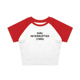 FashionKova-Vintage Harajuku Aesthetic Grunge Punk Y2K Print Baby Tee Emo Girl Casual Fashion Crop Tops Sexy Slim Fit Chic O-Neck Streetwear