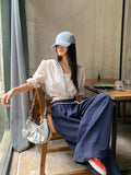 Fashionkova  Y2k Wide Sweatpants Women Kpop Style Vintage Oversized Trousers with Belt Gyaru Streetwear Korean Fashion Baggy Joggers