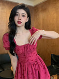 Fashionkova Rosy Raspberry Mini Dress