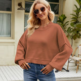 FashionKova Knitted Winter Women'S Sweater Solid Long Sleeve Top Pullover Korean Autumn Clothes Chic Elegant Knitwear Pull Femme