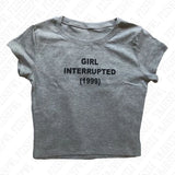 FashionKova-Vintage Harajuku Aesthetic Grunge Punk Y2K Print Baby Tee Emo Girl Casual Fashion Crop Tops Sexy Slim Fit Chic O-Neck Streetwear