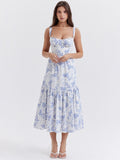 Fashionkova Bluebell Elegance Floral Dress