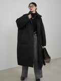Fashionkova Christmas Gift outfit Long Parkas Winter Women Clothing Windproof Outerwear Warm Thick Cotton-padded Jacket Single-breasted Cold Coat Warm Jacket