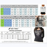 Fashionkova WPNAKS Women Gothic T-shirts Crop Tops Fall Winter y2k Clothes 2024 Fashion Classic Slim Long Sleeve Print Streetwear Tops