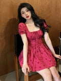 Fashionkova Rosy Raspberry Mini Dress