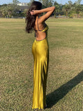 Fashionkova Backless Elegant Stunner Maxi Dress