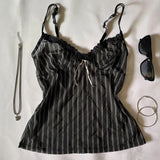 FashionKova-Harajuku Retro Gothic Y2K Emo Girls Camisole Top Sexy Slim Chic Fashion Aesthetic Women's Crop Tops Punk Hip Hop Rock Streetwear