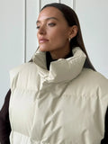 Fashionkova Christmas Gift outfit   Autumn Winter Cotton Vest Jacket Women Thicken Warm Loose Casual Vest Parkas Jacket Sleeveless Cotton Clothing Parkas
