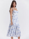 Fashionkova Bluebell Elegance Floral Dress