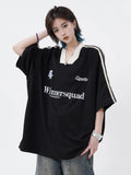 Fashionkova Y2K Basketball T Shirts Women Sporty Short Sleeve Tees Hip Hop Embroidery V-neck Tops Oversized Streetwear Summer Clothes 2023