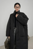Fashionkova Christmas Gift outfit Long Parkas Winter Women Clothing Windproof Outerwear Warm Thick Cotton-padded Jacket Single-breasted Cold Coat Warm Jacket