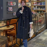 Fashionkova Christmas Gift outfit Winter Women Clothing Stand-up Collar Parkas Korean Fashion Oversized Thick Windproof Warm Long Jacket Coat Women OutwearTops