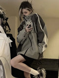 Fashionkova Christmas Gift Outfit  Streetwear Techwear Jacket Women Windbreaker Vintage Anorak Harajuku Oversize Zipper Hooded Korean Reviews Many Clothes