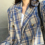 Fashionkova Smarty Pants Plaid Jacket