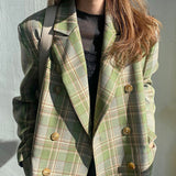 Fashionkova Smarty Pants Plaid Jacket