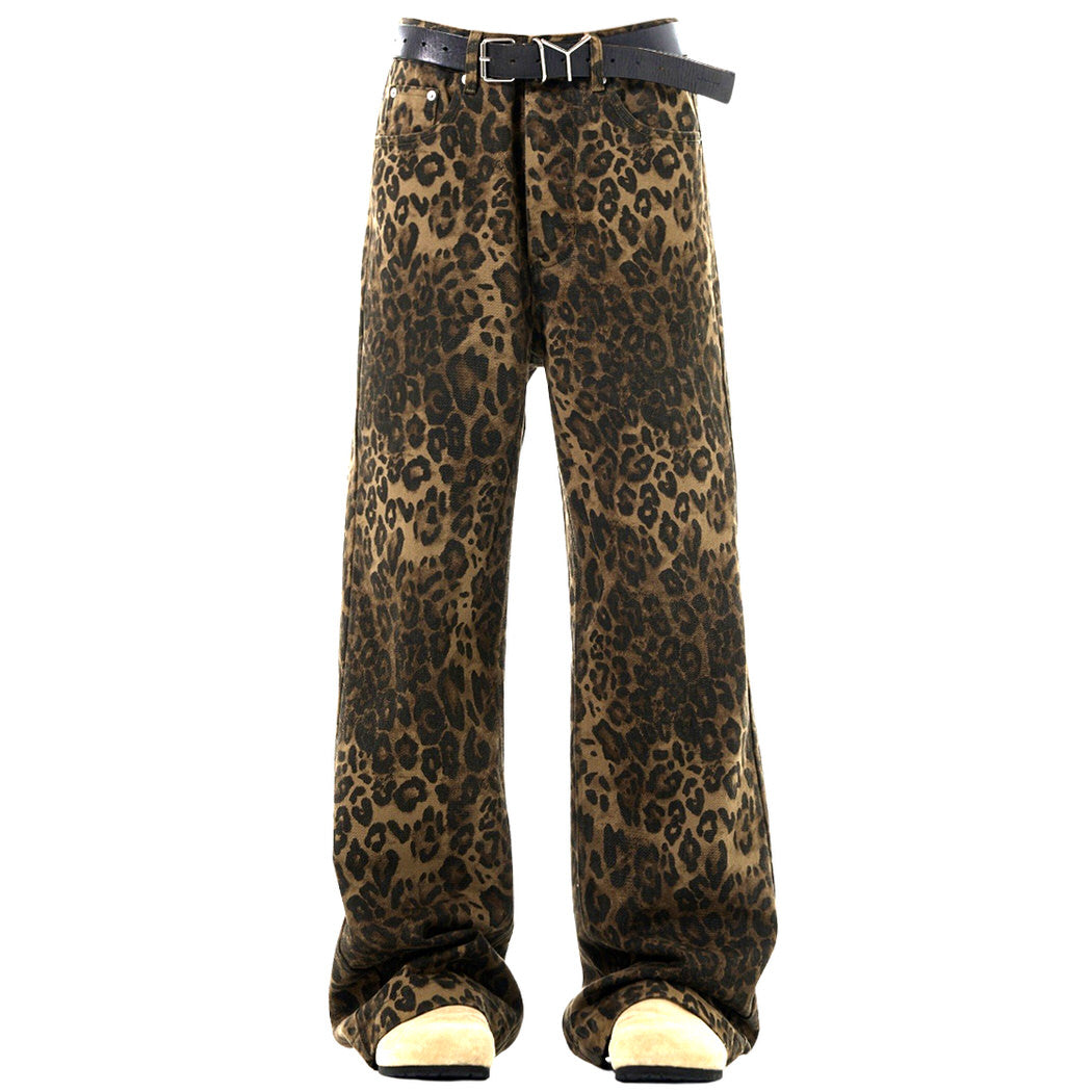 Fashionkova Found Leopard Wide-Leg Jeans