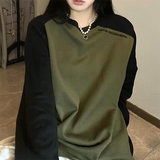Fashionkova Vintage Raglan Long Sleeve Oversized Sweatshirt