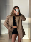 Fashionkova Welcome To The Jungle Blazer Beige