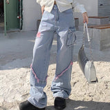 Fashionkova Y2K Wide Leg Jeans