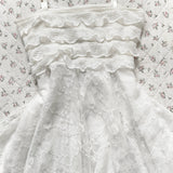 FashionKova-Fashion Y2k Spring/Summer White lace vest Dress for ladies Irregular pure Desire waist skirt summer fashion women's dress Emo