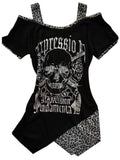 Fashionkova  Party Outfit  Gothic Off Shoulder Tshirts Women Sexy Punk Harajuku Y2k Graphic Top Japanese Style Vintage Grunge Short Sleeve T-Shirts