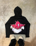 Fashionkova American Harajuku fashion cartoon letter print hoodie male y2k Goth punk couple Street trend casual loose oversized sweatshirt