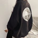 Fashionkova Vintage Back Moon Print Pullover Sweatshirt