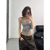 Fashionkova party outfit  2024 Autumn Womens Jeans High Waist Baggy Casual Vintage Y2K Camouflage Straight Pants Street American Wide Leg Denim Trouser