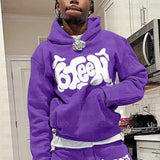 Fashionkova  Y2K Colorful Letters High Street Hip-Hop Campus Loose Zip Hoodie Men Gothic Harajuku Casual Street Oversized Sweatshirt Unisex